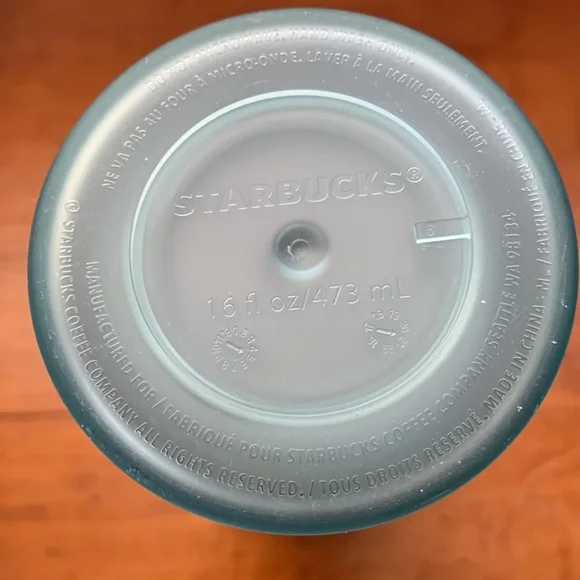 🎄Starbuck’s holiday mint frosted ribbon tumbler. 16oz grande. - Picture 4 of 4